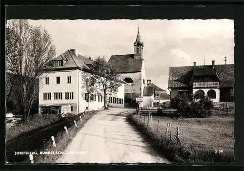 AK Josefsberg, Bundes-Schullandheim mit Strassenpartie