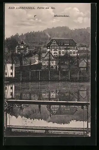 AK Liebenzell, Partie am See mit Missionshaus