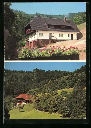 AK Gengenbach-Strohbach, Gasthaus zum Strohhof mit Gästehaus
