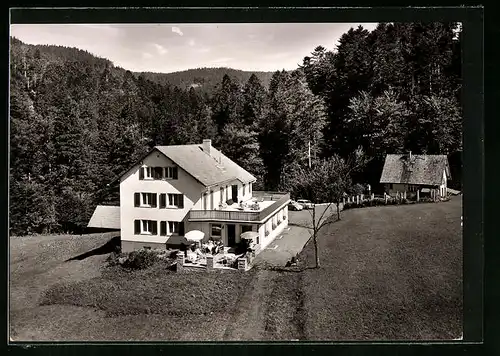 AK Bad Griesbach /Schwarzwald, Pension Herbstwasen mit Terrasse