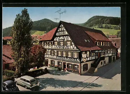 AK Schenkenzell i. bad. Schwarzwald, Gasthof und Pension zur Sonne
