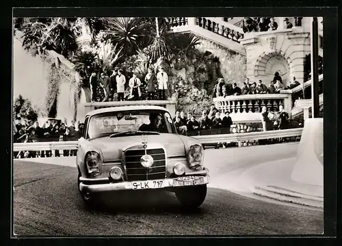 AK Mercedes-Benz Auto bei der Rallye Monte Carlo