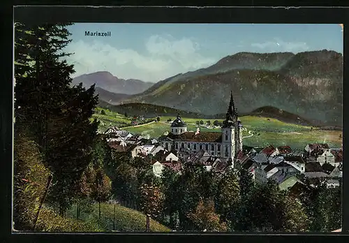 AK Mariazell, Herbstlicher Wallfahrtsort