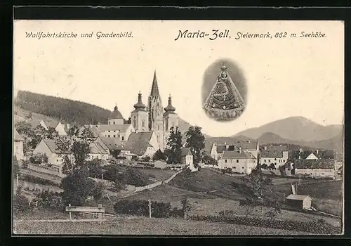 AK Maria-Zell, Wallfahrtskirche, Gnadenbild
