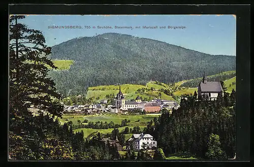 AK Mariazell, Wallfahrtsort, Bürgeralpe, Sigmundsberg