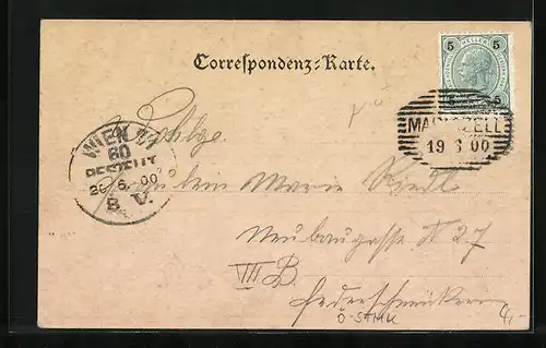 AK Mariazell, Prozession an den Kirchen-Anlagen