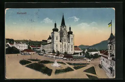 AK Mariazell, Anlagen vor der Wallfahrtskirche