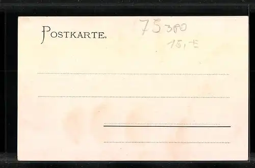 Künstler-AK Neu-Bulach, Kirche, Turm, Tor