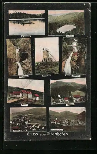 AK Ottenhöfen, Ruhstein, Wasserfälle Allerheiligen, Edelfrauengrab