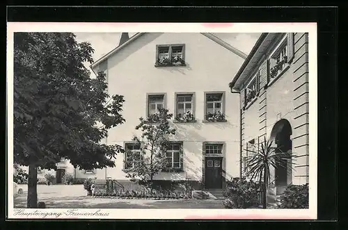 AK Geisingen, Kreispflege-Anstalt, Tuttlingerstrasse 1, Haupteingang Frauenhaus