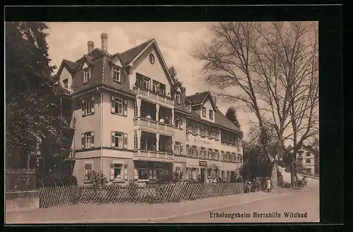 AK Wildbad, Kurhotel - Erholungsheim Herrnhilfe