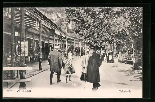 AK Wildbad, Colonnade mit AK-Verkauf