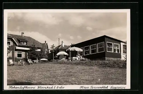 Foto-AK Würzbach b. Calw, Haus Tannenblick, Liegeweise