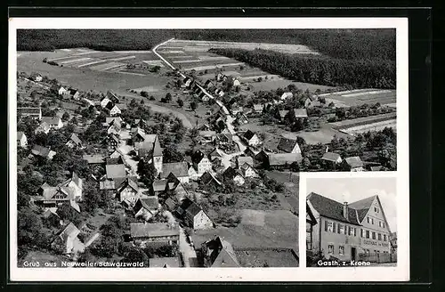 AK Neuweiler /Schwarzwald, Gasthof zur Krone, Teilansicht
