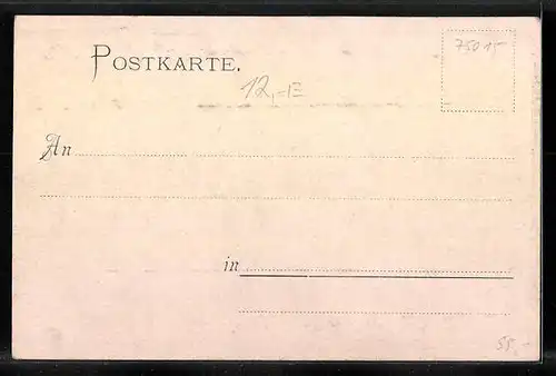 AK Bretten, Strassenpartie mit Passanten