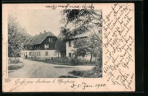 AK Pforzheim, Gasthof Seehaus