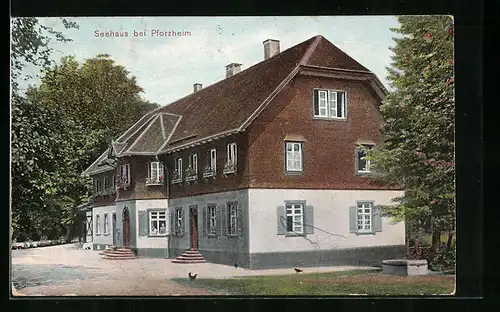 AK Pforzheim, Gasthof Seehaus (Gebäude)