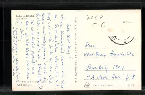 AK Eisleben, Altersheim