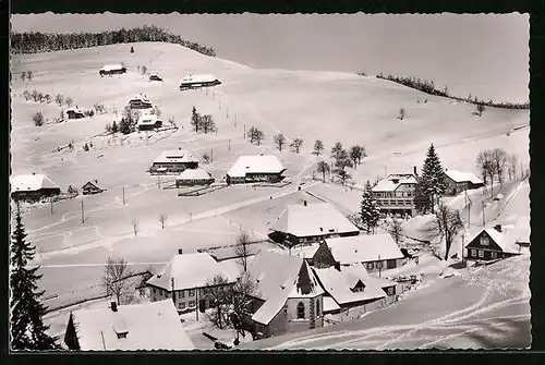 AK Muggenbrunn /Schwarzwald, Ort im Winter