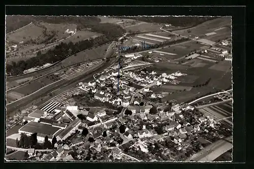 AK Höllstein /Wiesental, Ort aus der Vogelschau