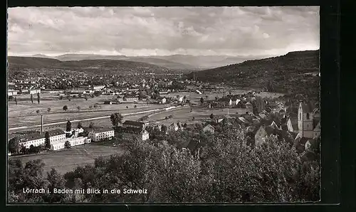 AK Lörrach /Baden, Ort, Schweizer Berge
