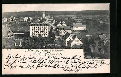 AK Schömberg /württ. Schwarzwald, Ortspartie