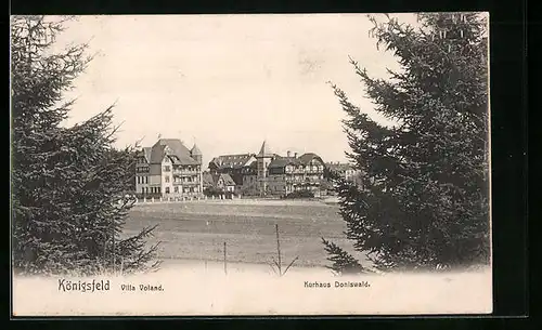 AK Königsfeld, Hotel - Kurhaus Doniswald u. Villa Voland