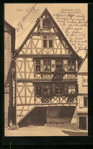 AK Calw, Altdeutsches Haus hinter dem Rathaus