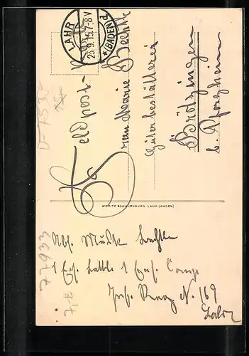 AK Lahr in Baden, Infanteriekasernen