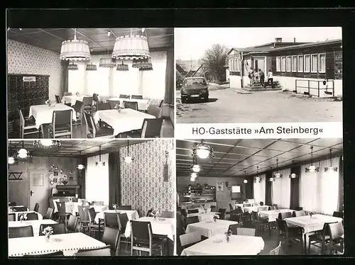 AK Ritterode /Kr. Hettstedt, HO-Gaststätte Am Steinberg, Innenansichten