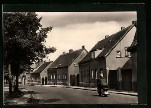 AK Kroppenstedt, Strasse der Freundschaft mit Motorradfahrer
