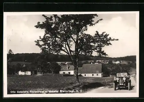 AK St. Andrä-W., Otto Gabriel`s Restaurant und Meierei am Steinriegl