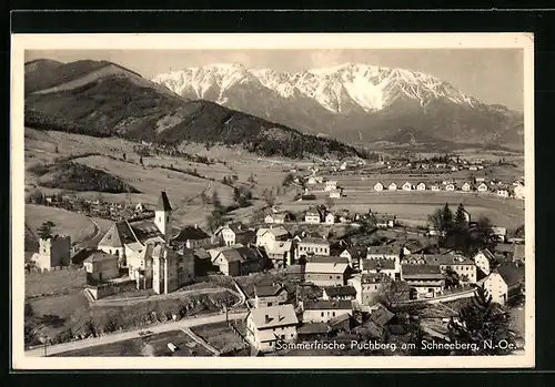 AK Puchberg, Ortsansicht aus der Vogelschau