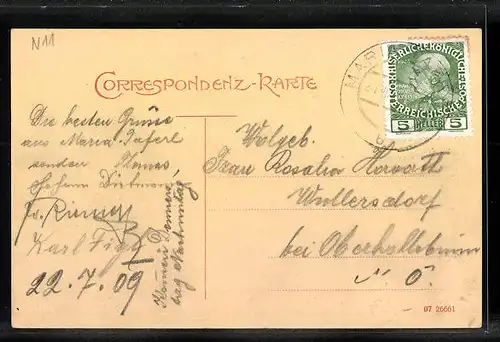 AK Maria-Taferl, Ortsansicht mit Wallfahrtskirche