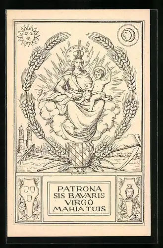 AK Patrona sis bavarsi Virgo Maria tuis, Schutzpatronin