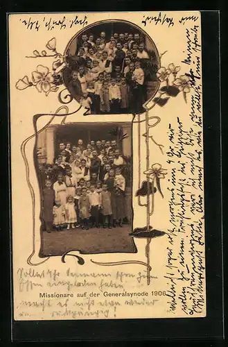 AK Missionare auf der Generalsynode, 1906