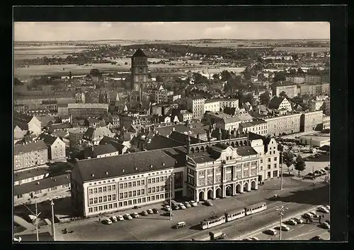 AK Rostock, Rathaus am Ernst-Thälmann-Platz