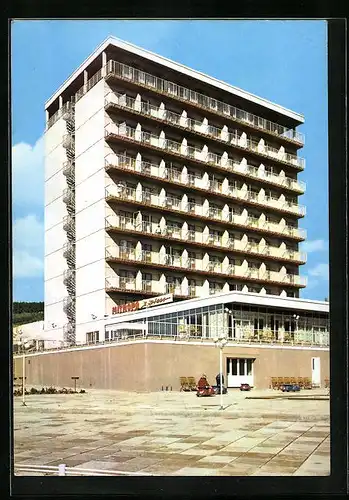 AK Sassnitz /Rügen, Blick zum Rügen-Hotel