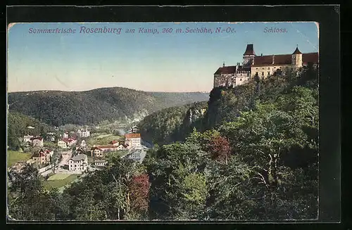 AK Rosenburg am Kamp, Ortsansicht mit Schloss
