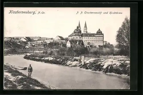 AK Klosterneuburg, P. P. Chorherrenstift und Kirchtürme