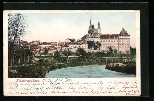 AK Klosterneuburg, Blick auf das Stift