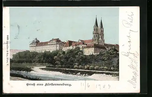 AK Klosterneuburg, Blick auf das Stift