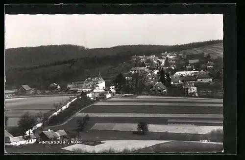 AK Hintersdorf, Teilansicht mit Strassenpartie