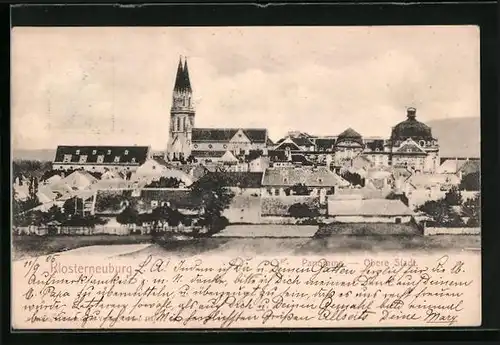 AK Klosterneuburg, Panorama Obere Stadt