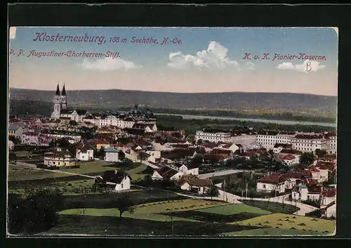 AK Klosterneuburg, P. P. Augustiner-Chorherren-Stift und K. u. K. Pionier-Kaserne