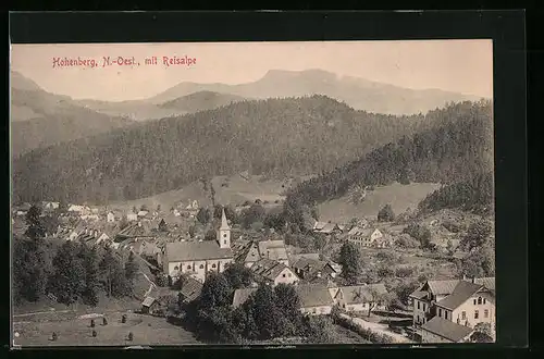 AK Hohenberg, Ort mit Kirche vor Reisalpe