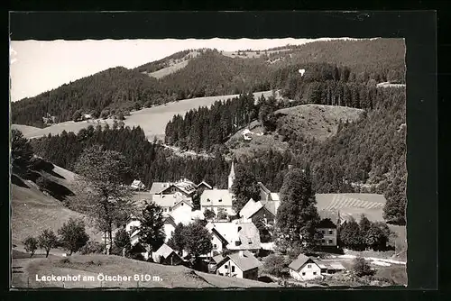 AK Lackenhof a. Ötscher, Ortschaft aus der Vogelschau