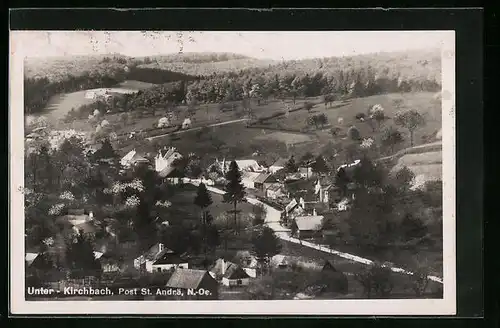 AK Unter-Kirchbach /St. Andrä, Ort aus der Vogelschau