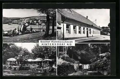 AK Hintersdorf, Gasthof Hammerschmidt, Biergarten