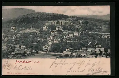 AK Pressbaum, Gesamtansicht aus der Vogelschau